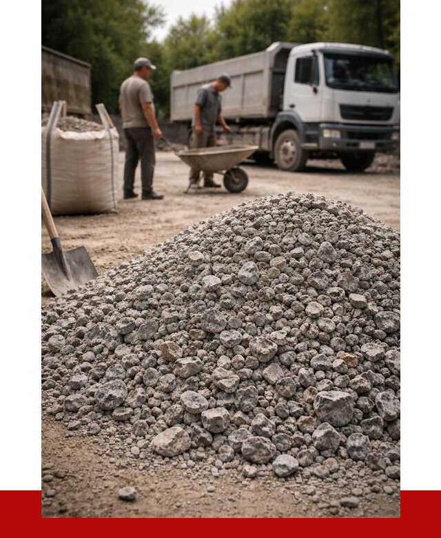 Гранитный щебень фракция 20-40 в Пензе от 3285 руб. ПРОНЕРУДПнз