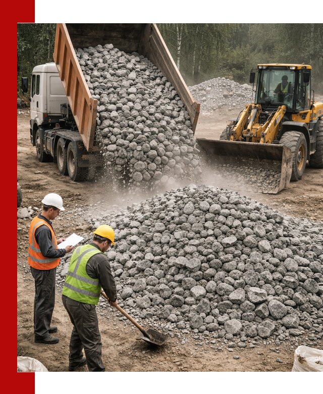 Гранитный щебень фракция 70-150 доставка в Пензе