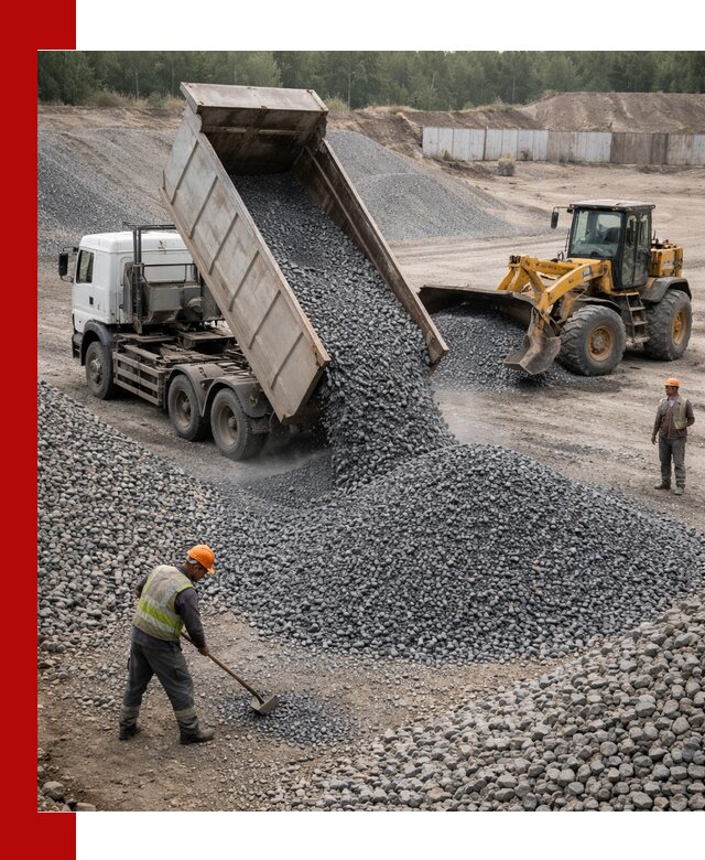Щебень габбро-диабаз фр. 5-20 с доставкой в Пензе