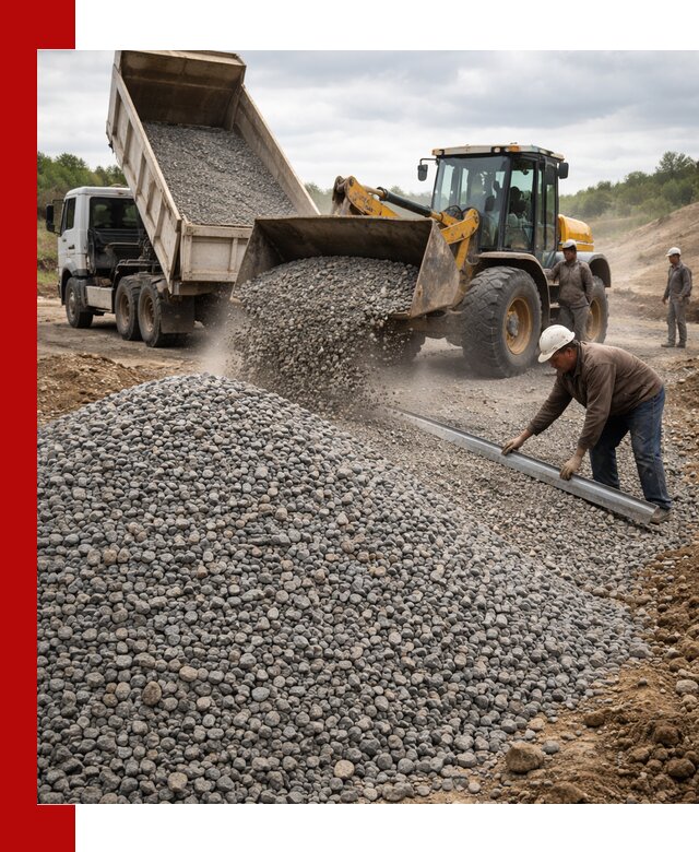 Гравийный щебень фракция 5-20 с доставкой в Пензе