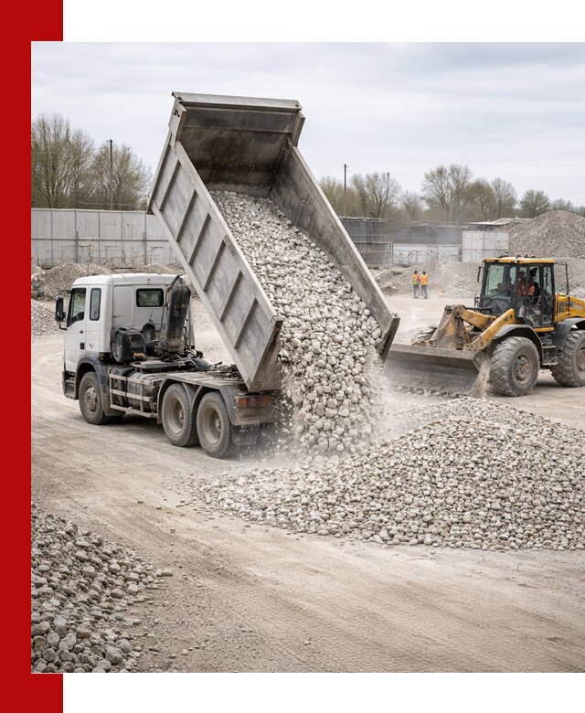 Доставка и продажа известнякового щебня в Пензе
