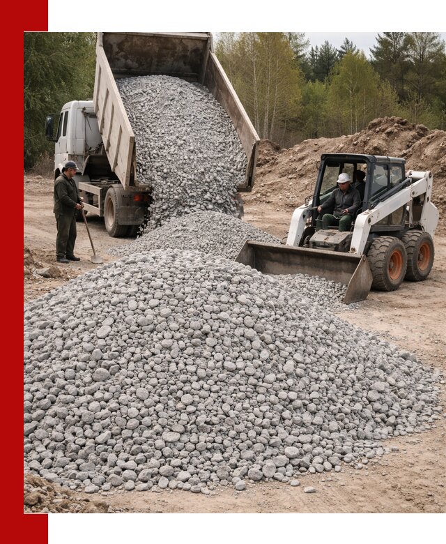 Доставка доломитового щебня в Пензе напрямую от карьера