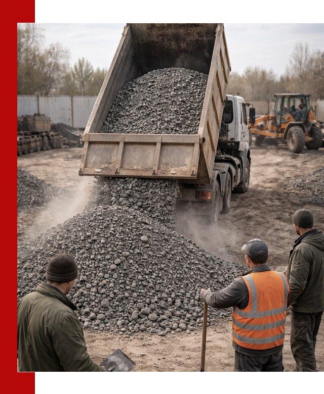 Доставка шлакового щебня в удобные сроки по выгодной цене в Пензе