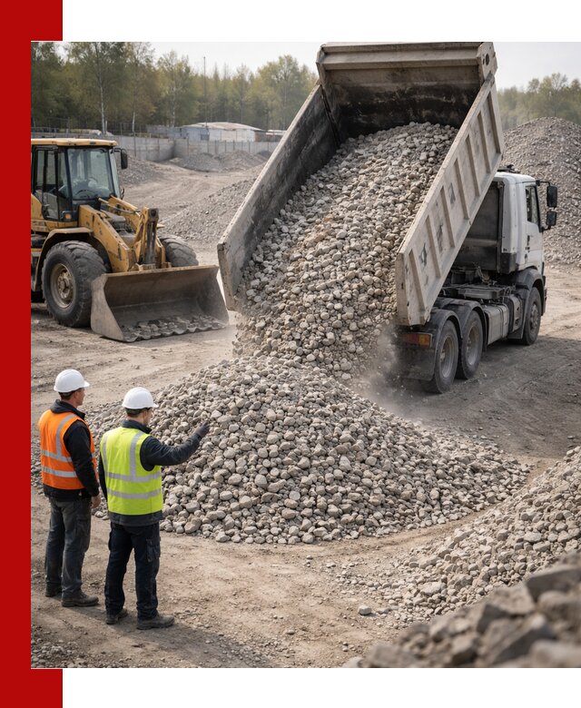 Вторичный щебень фракция 40–70 доставка в Пензе