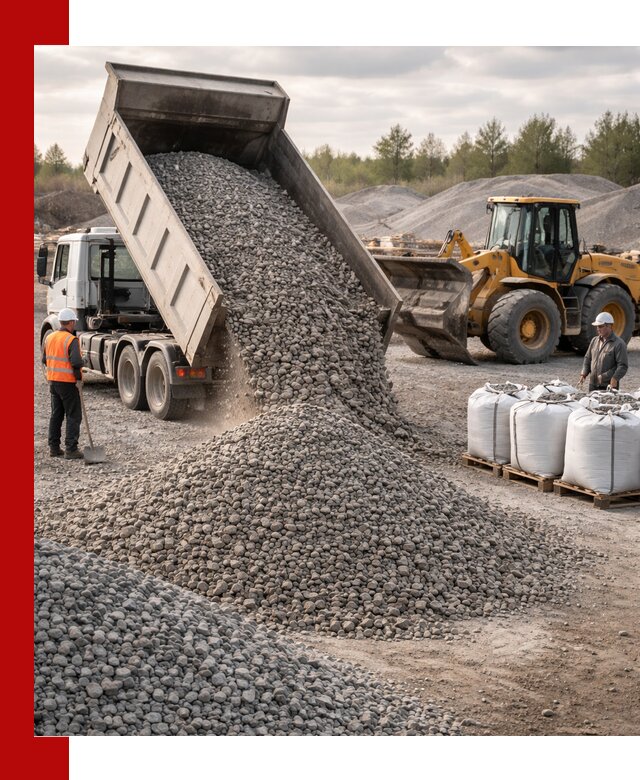 Бетонный щебень фракция 5–20 с доставкой в Пензе