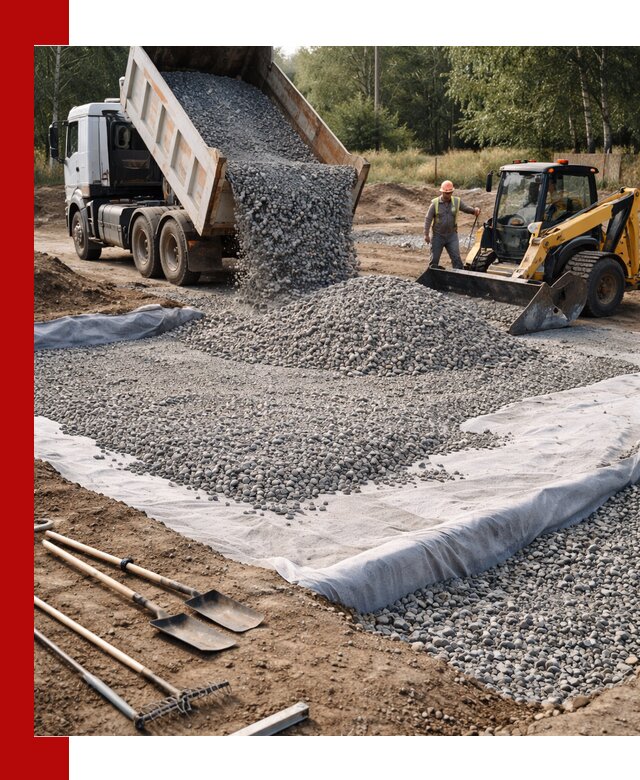 Щебень для фундамента с доставкой в Пензе