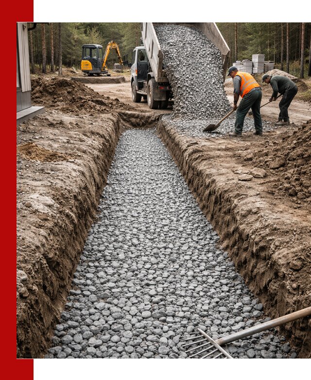 Щебень для дренажа с доставкой в Пензе высокого качества