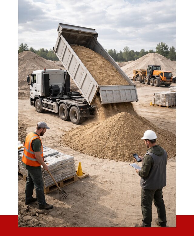 Карьерный песок с доставкой в Пензе от 3695 р. ПРОНЕРУДПнз