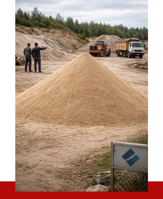 Карьерный песок навалом в Пензе от 1848 р. | ПРОНЕРУДПнз