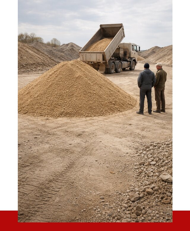 Карьерный песок крупнозернистый в Пензе от 8725 р | ПРОНЕРУДПнз