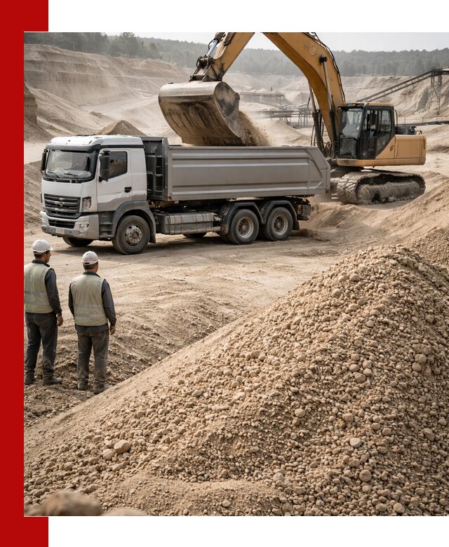 Карьерный крупнозернистый песок с доставкой в Пензе