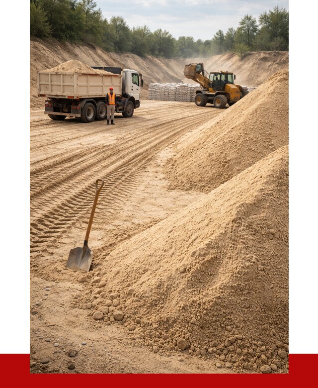 Карьерный песок мелкозернистый в Пензе от 9239 р. | ПРОНЕРУДПнз