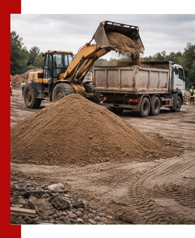 Доставка речного песка навалом в Пензе быстро и выгодно