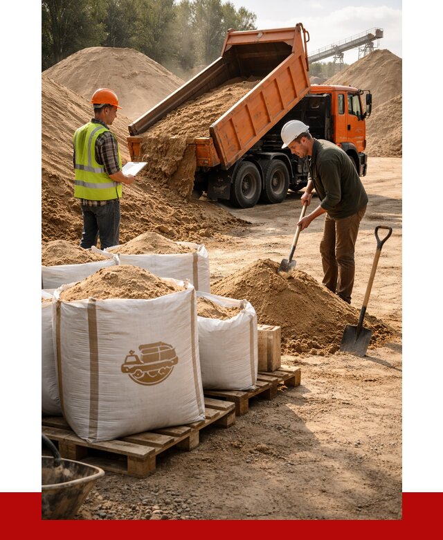 Строительный песок в Пензе от 2258 р. с доставкой, ПРОНЕРУДПнз