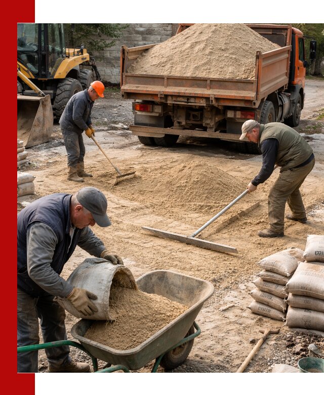 Поставка песка для стяжки в Пензе с быстрой доставкой