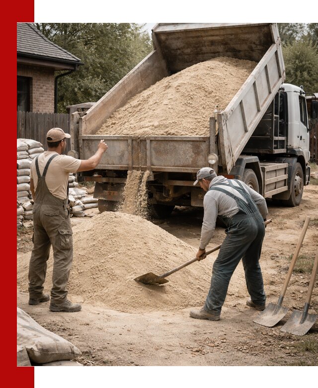 Песок для штукатурки с доставкой в Пензе качественный и чистый