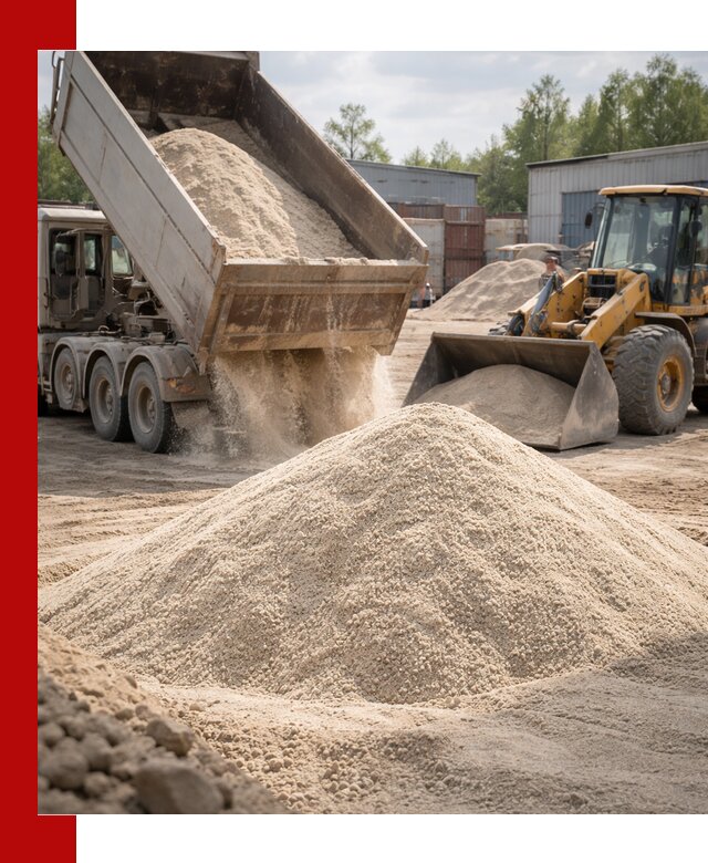 Кварцевый песок с доставкой в Пензе для строительных работ