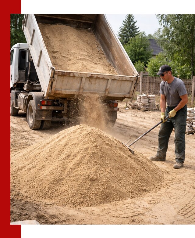 Доставка сухого песка самосвалами в Пензе