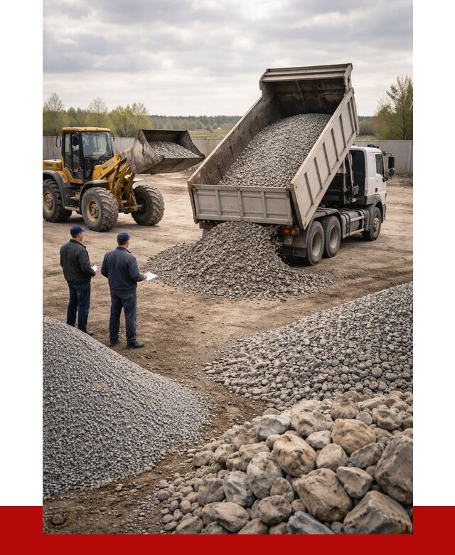 Гравий и камень с доставкой в Пензе от 4311 р. - ПРОНЕРУДПнз