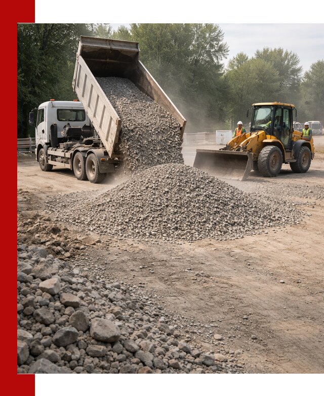 Гравий фракция 5–20 доставка в Пензе оптом и в розницу