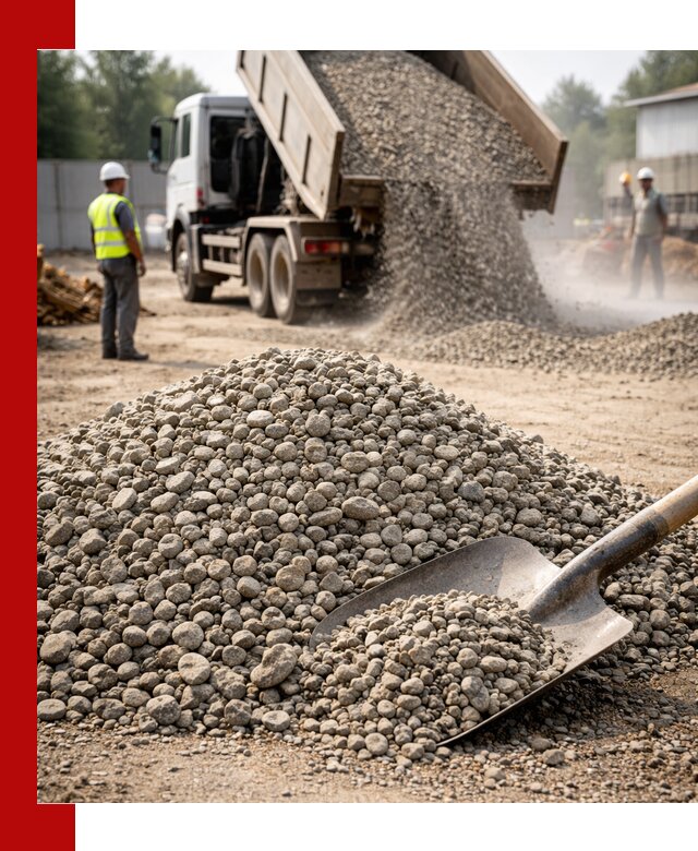 Доставка гравия фракции 20-40 в Пензе с самосвалами