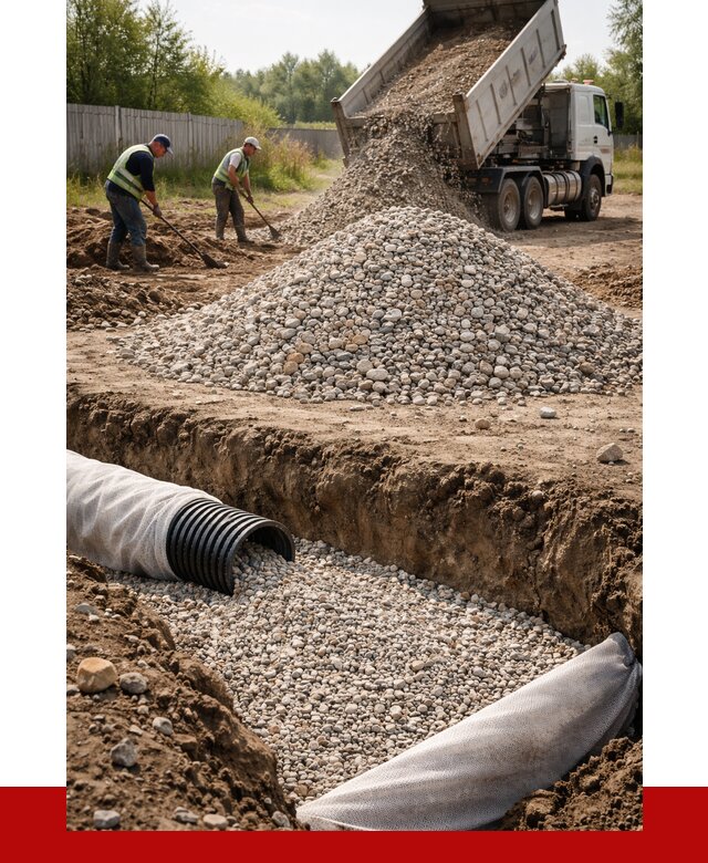 Гравий для дренажа в Пензе от 2258 р., доставка ПРОНЕРУДПнз