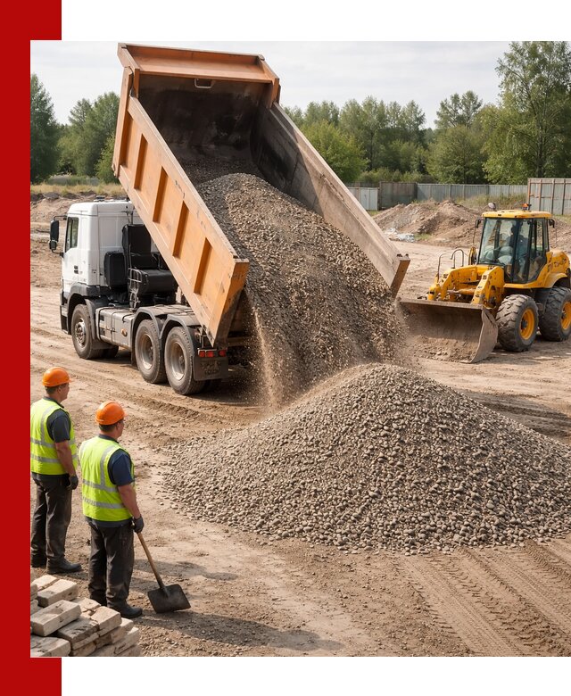 Доставка щебёночно-песчаной смеси ЩПС С7 в Пензе