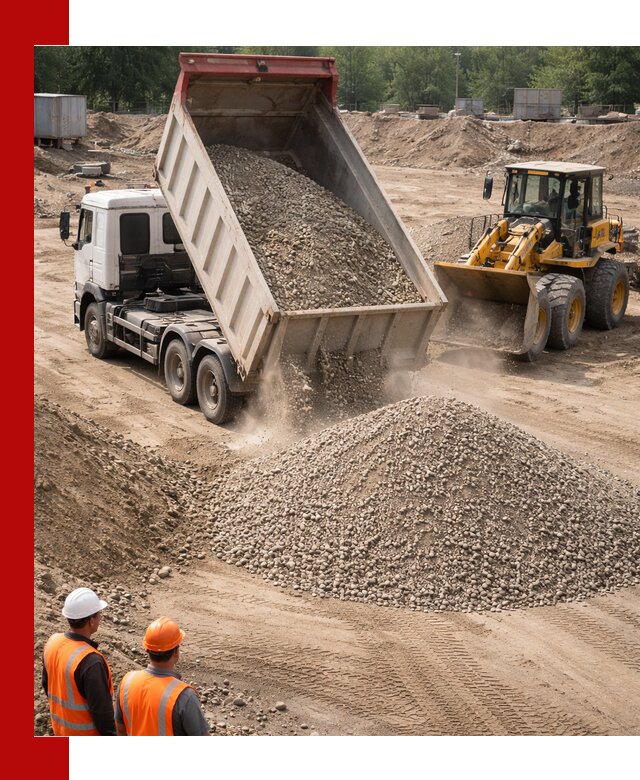 Щебень с песком (ЩГПС С2) с доставкой в Пензе