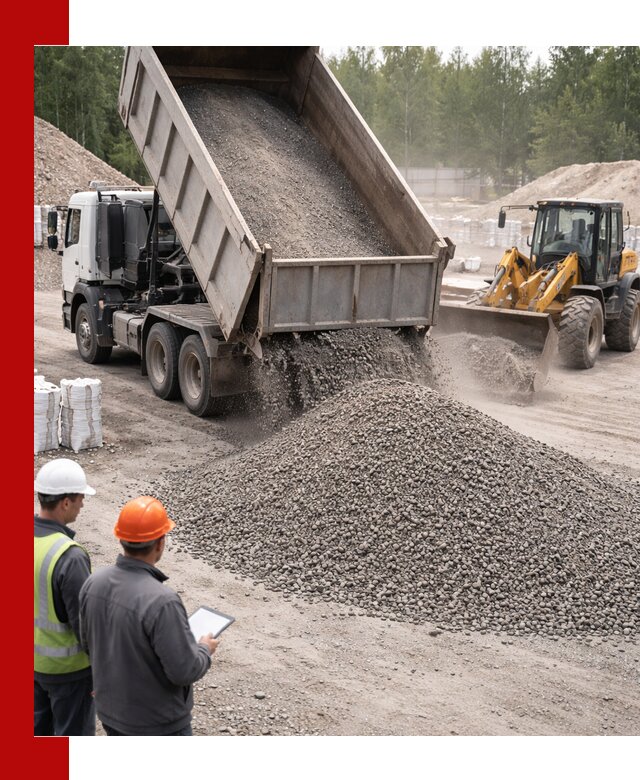 Доставка и продажа гранитного отсева 0-10 в Пензе