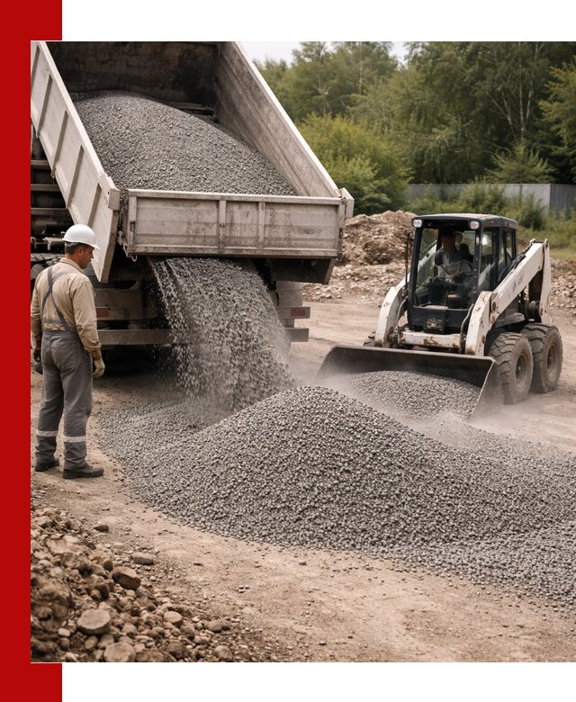 Доставка гравийного отсева 0-5 в Пензе оптом и в розницу