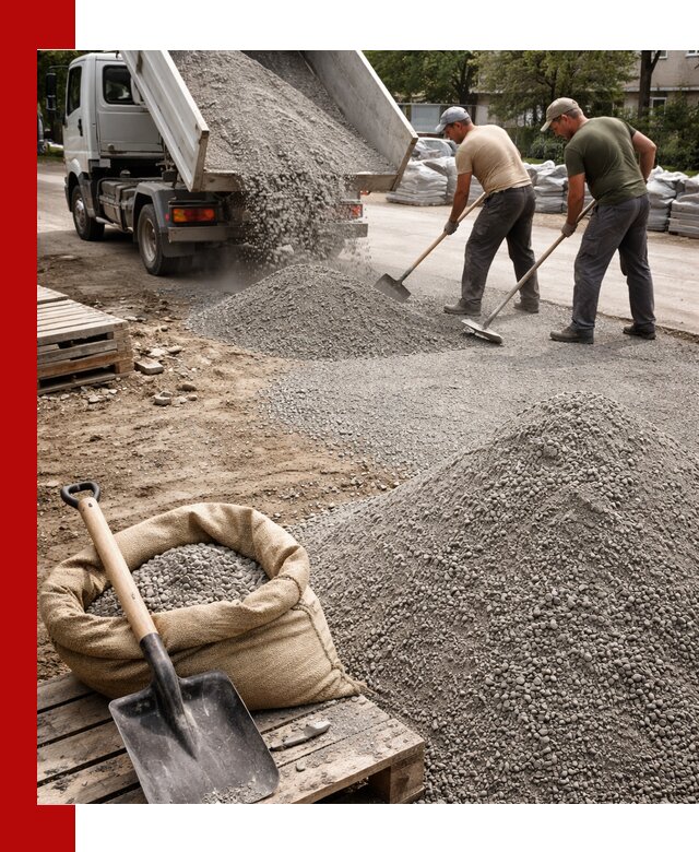 Отсев для тротуарной плитки в Пензе — доставка и укладка