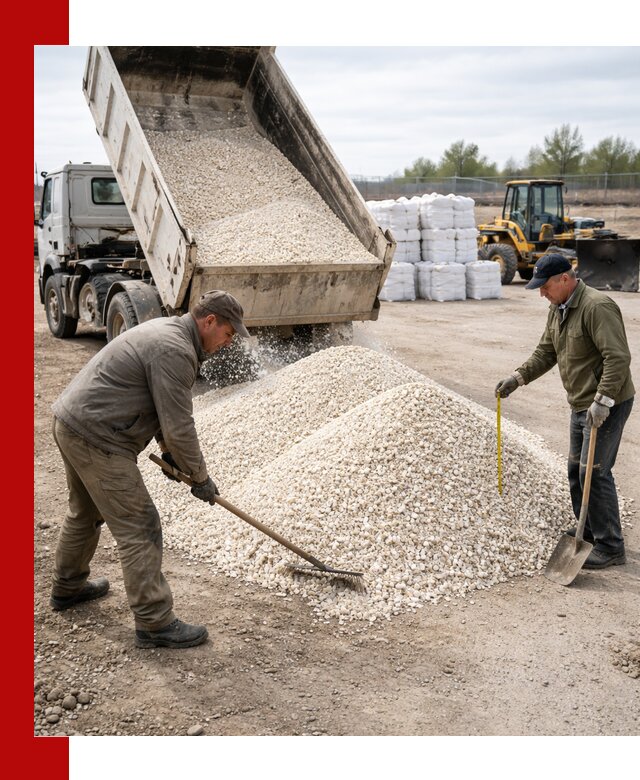 Мраморная крошка с доставкой и разгрузкой в Пензе