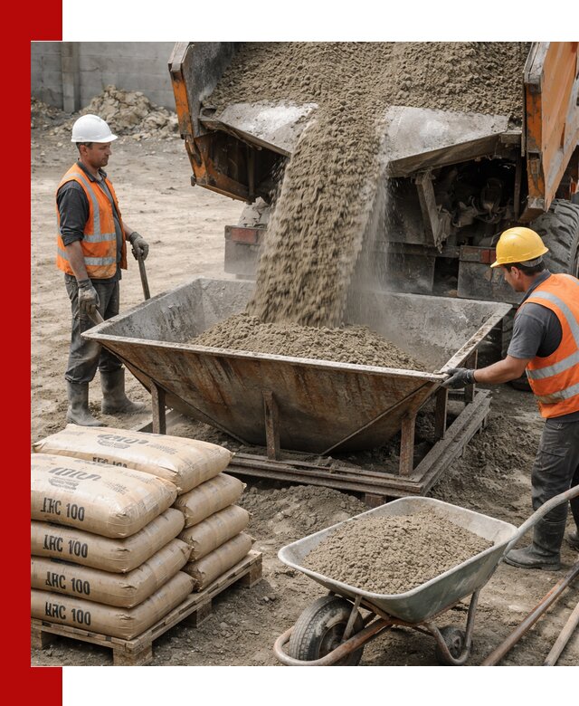 Доставка цементно-песчаной смеси М100 в Пензе