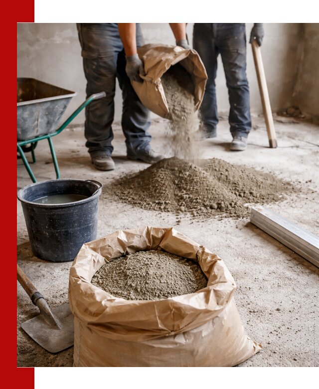 Доставка сухой смеси для стяжки в Пензе