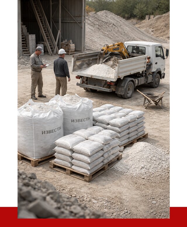 Известь строительная в Пензе с доставкой от 4311 р. | ПРОНЕРУДПнз