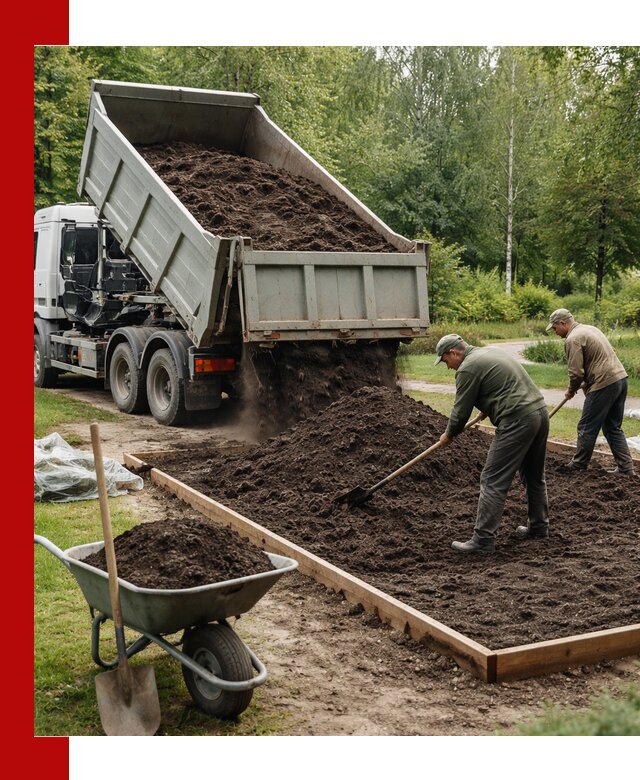 Доставка грунта для озеленения и благоустройства в Пензе