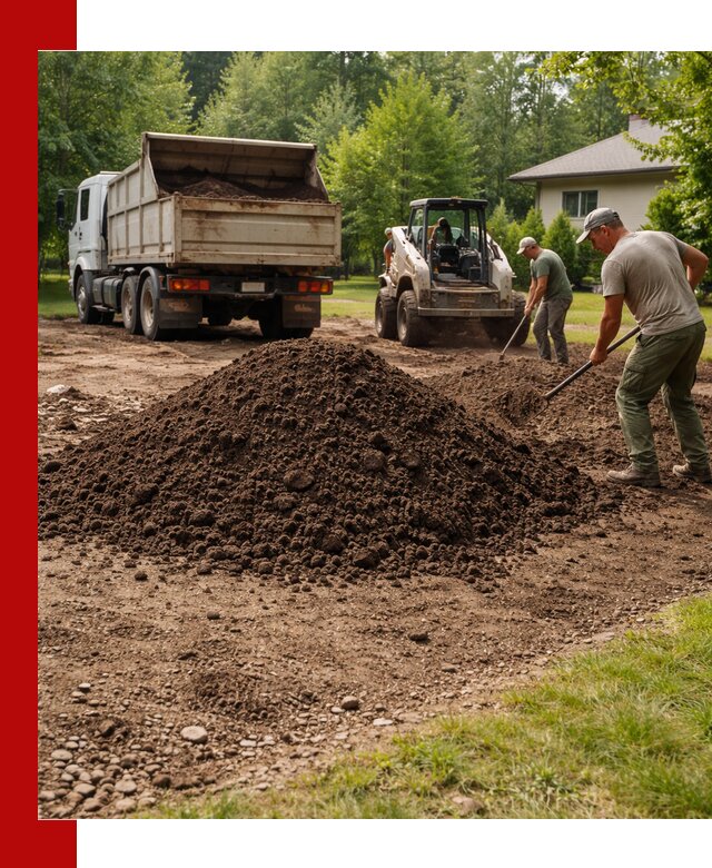Доставка и укладка грунта для газона в Пензе