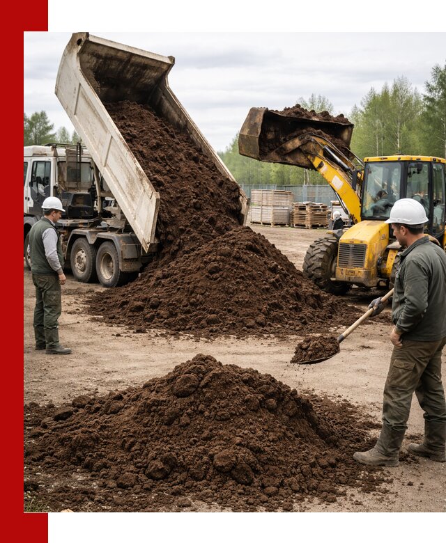 Доставка торфа оптом и в мешках в Пензе