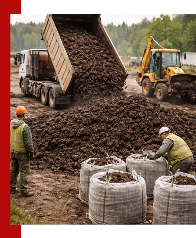 Доставка нейтрального торфа в Пензе оптом и в розницу