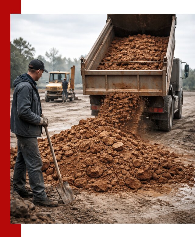 Глина для засыпки в Пензе с доставкой самосвалами