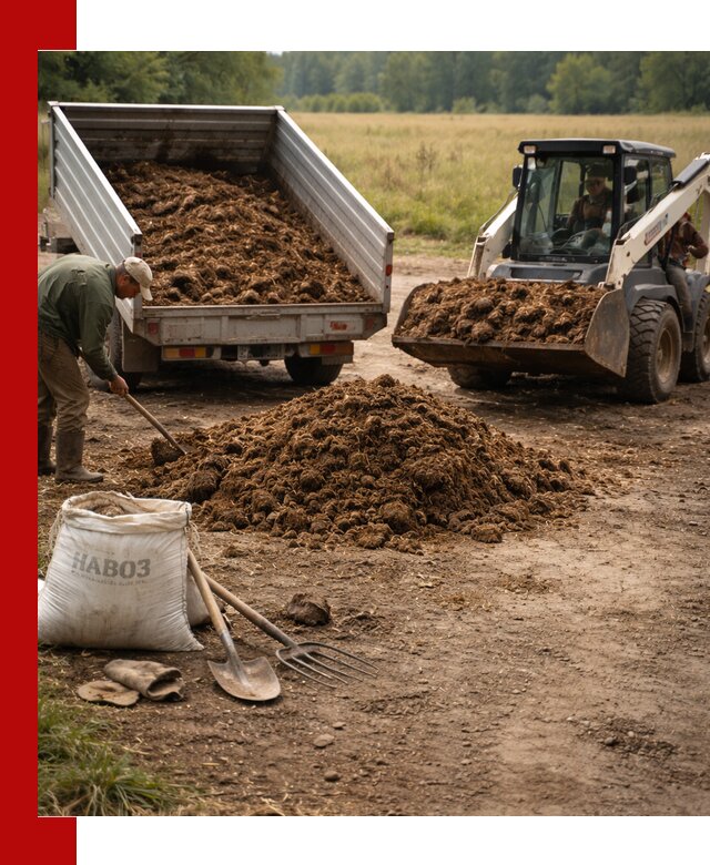 Доставка конского навоза в Пензе с разгрузкой и доставкой на объект