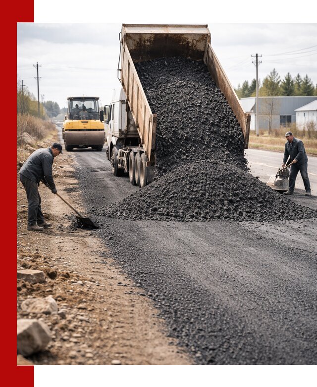 Асфальтовая крошка для дорог в Пензе — поставка и доставка