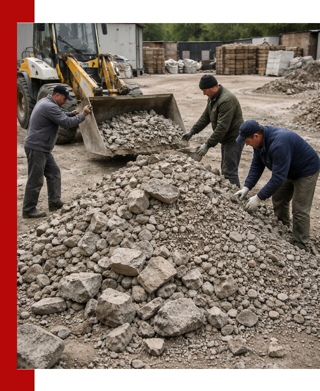 Демонтаж и вывоз бой бетона в Пензе