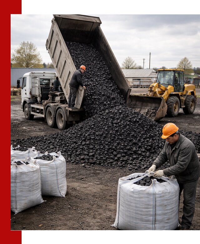Доставка каменного угля в Пензе оптом и в розницу