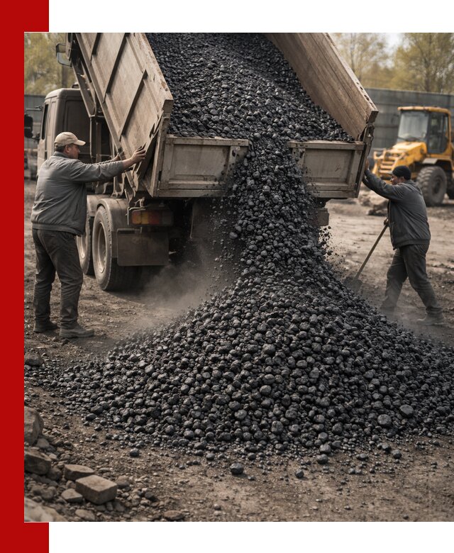 Доставка угля семечка самосвалами в Пензе