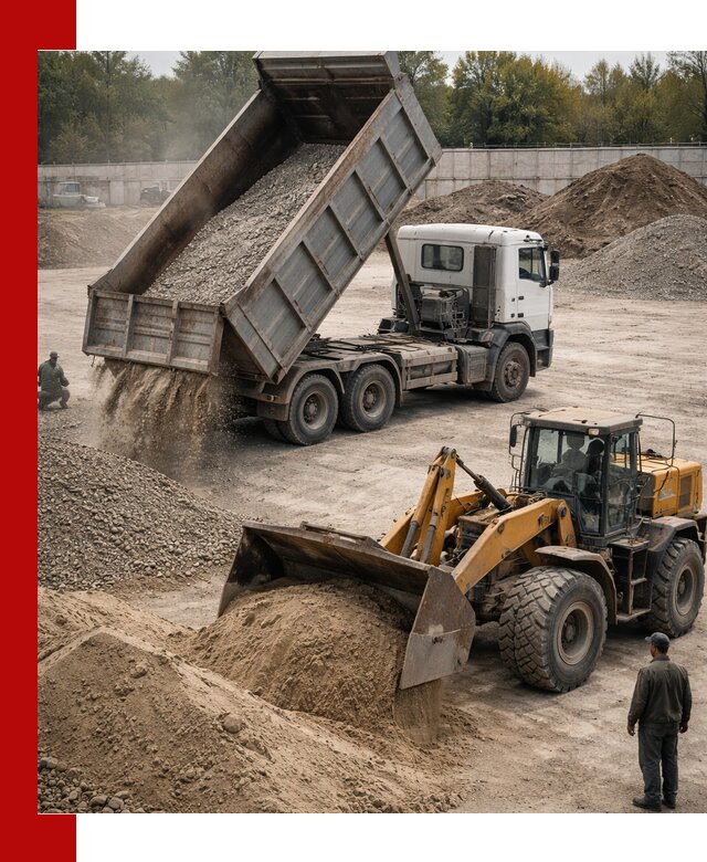 Перевозка сыпучих грузов самосвалами и бортовыми в Пензе