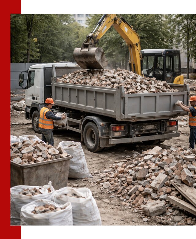 Вывоз строительного мусора в Пензе с самосвалами и контейнерами