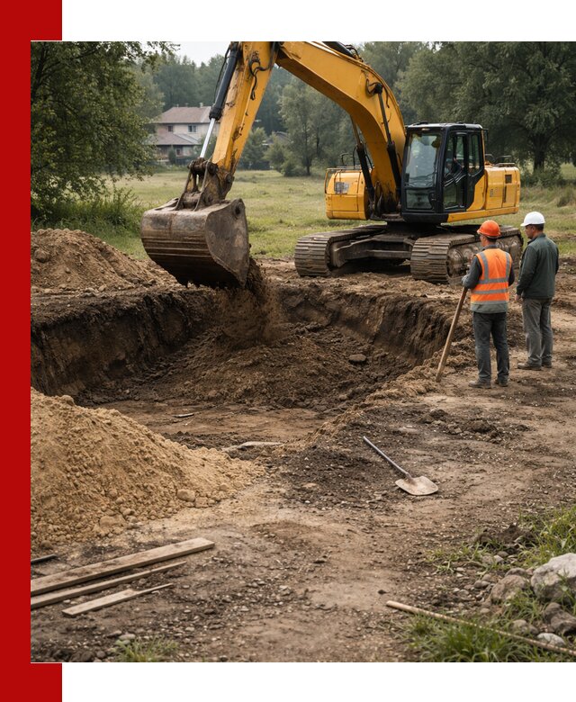 Рытье котлована под фундамент в Пензе (быстро и недорого)