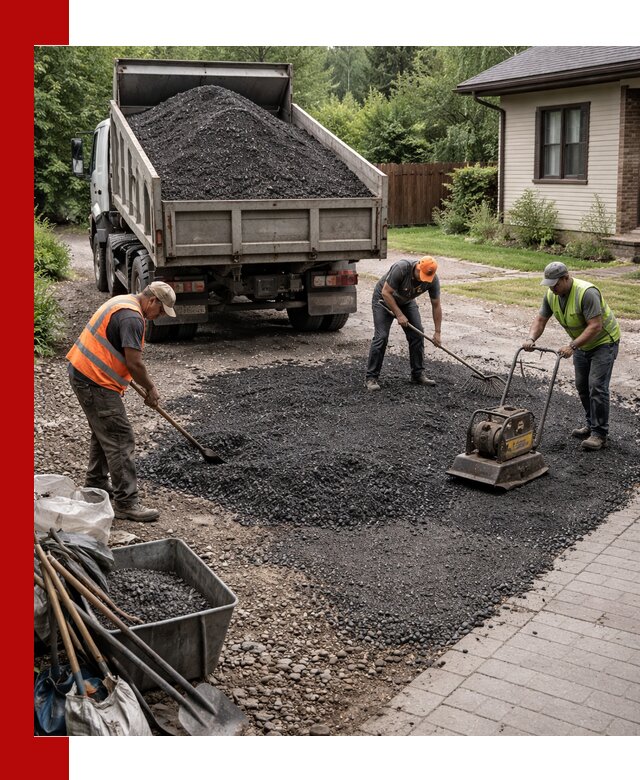 Асфальтовая крошка для двора с доставкой в Пензе